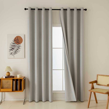 Ύφασμα Κουρτίνας με το Μέτρο Full Blackout Σκίασης Total Art 8446 Φ280 Ασημί