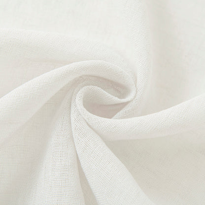 Κουρτίνα Γάζα Μονόχρωμη με 8 Μεταλλικούς Κρίκους Fit Art 8447 140x270εκ Εκρού