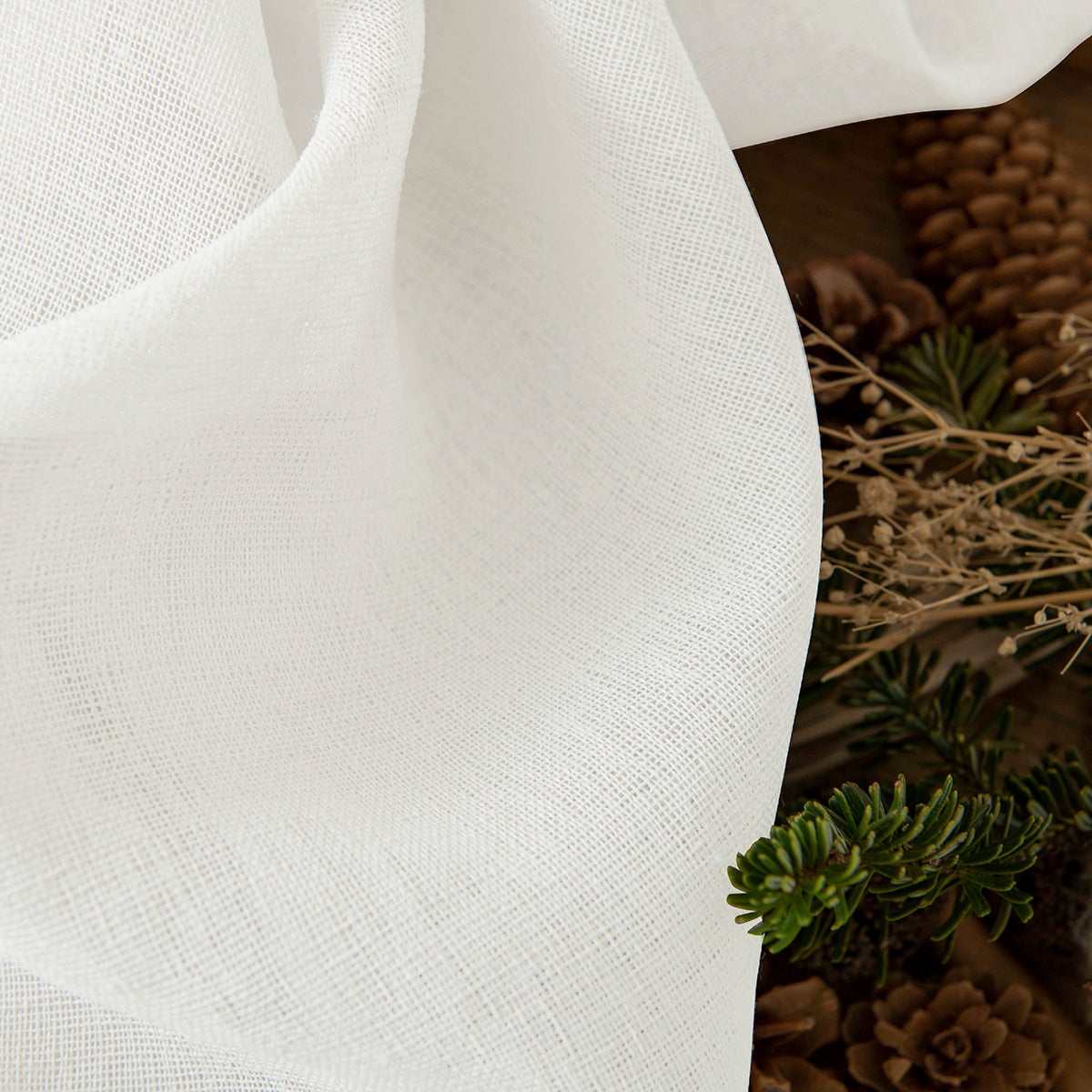 Κουρτίνα Γάζα Μονόχρωμη με 8 Μεταλλικούς Κρίκους Fit Art 8447 140x270εκ Εκρού