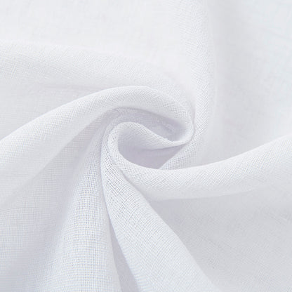 Κουρτίνα Γάζα Μονόχρωμη με 8 Μεταλλικούς Κρίκους Fit Art 8447 140x270εκ Λευκό