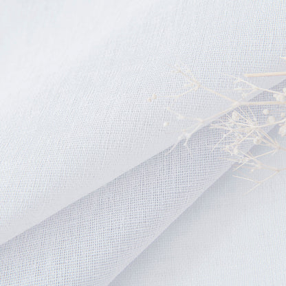 Κουρτίνα Γάζα Μονόχρωμη με 8 Μεταλλικούς Κρίκους Fit Art 8447 140x270εκ Λευκό