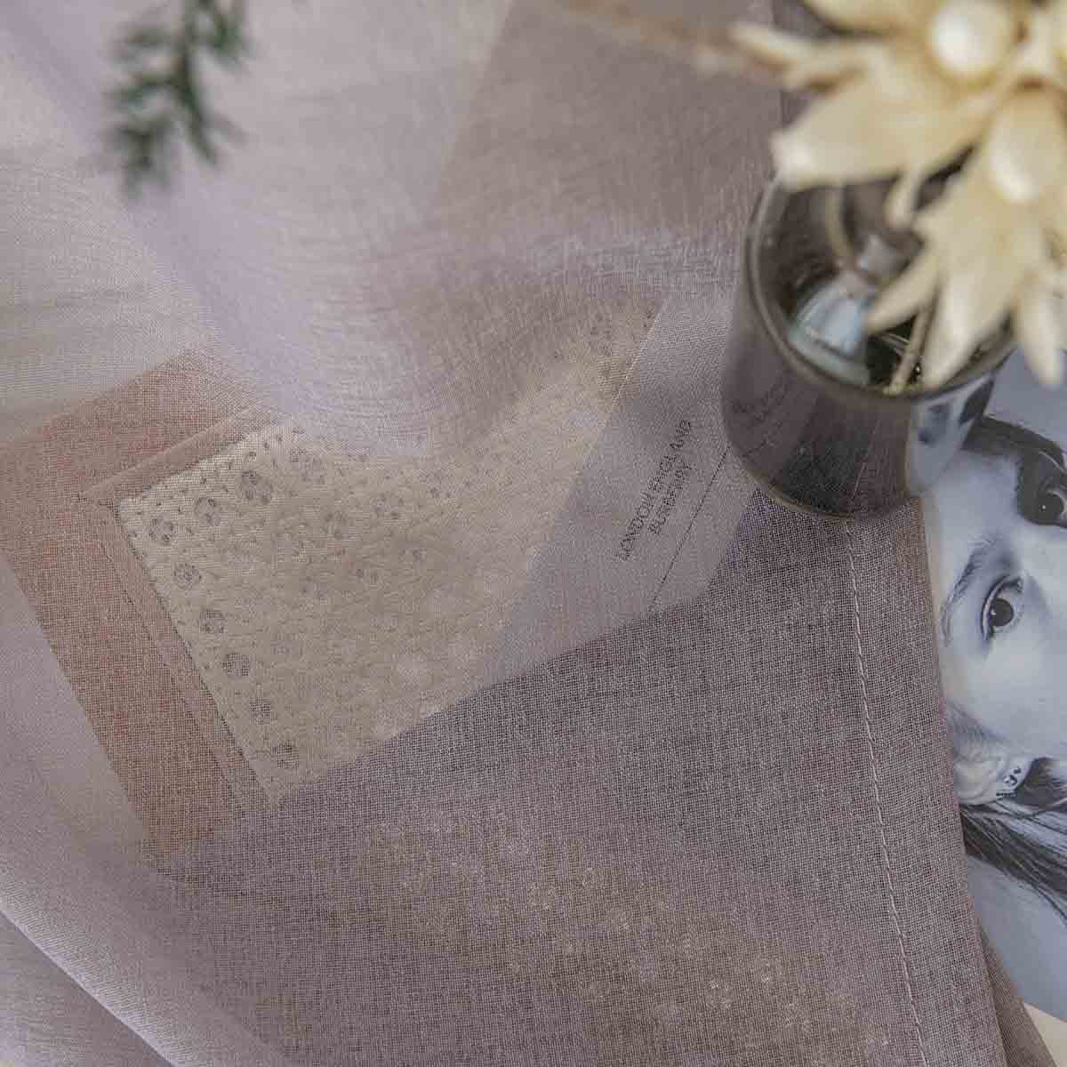 Ύφασμα Κουρτίνας με το Μέτρο Γάζα Sharp Art 8448 Φ300 Αμέθυστος