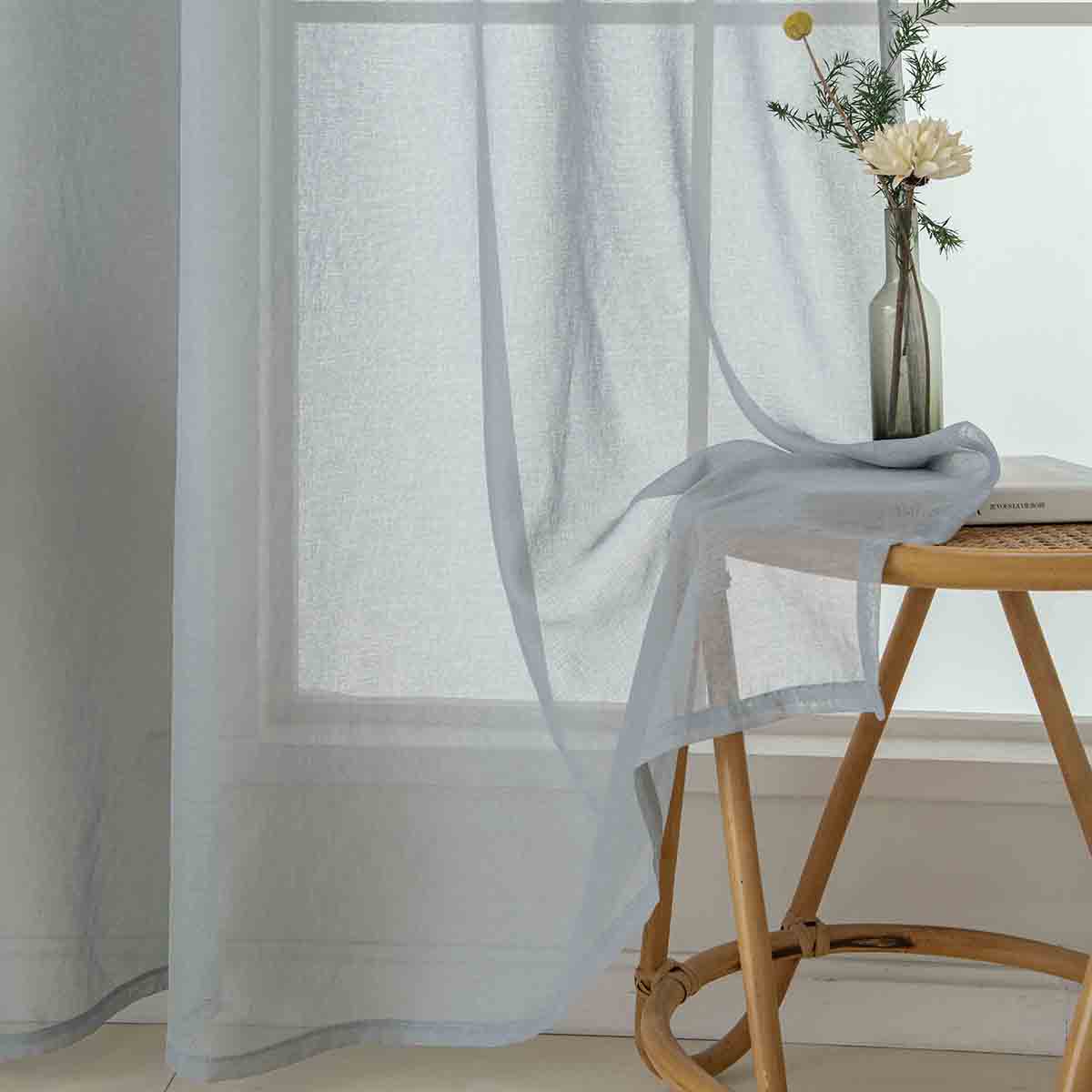 Ύφασμα Κουρτίνας με το Μέτρο Γάζα Sharp Art 8448 Φ300 Γκρι