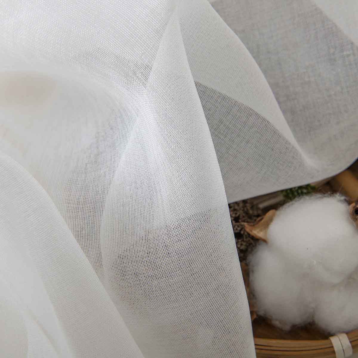 Ύφασμα Κουρτίνας με το Μέτρο Γάζα Sharp Art 8448 Φ300 Εκρού