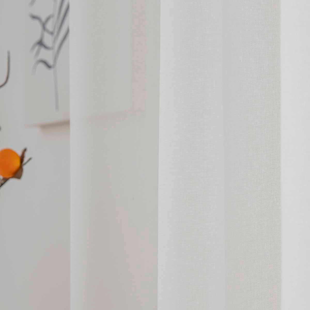 Ύφασμα Κουρτίνας με το Μέτρο Γάζα Sharp Art 8448 Φ300 Εκρού