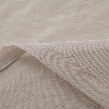 Κουρτίνα Γάζα Μονόχρωμη με 8 Μεταλλικούς Κρίκους Sharp Art 8448 140x270εκ Άμμου