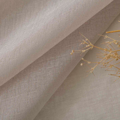 Κουρτίνα Γάζα Μονόχρωμη με 8 Μεταλλικούς Κρίκους Sharp Art 8448 140x270εκ Άμμου