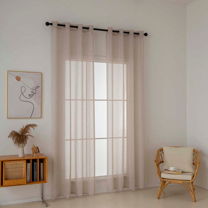 Ύφασμα Κουρτίνας με το Μέτρο Γάζα Sharp Art 8448 Φ300 Άμμου