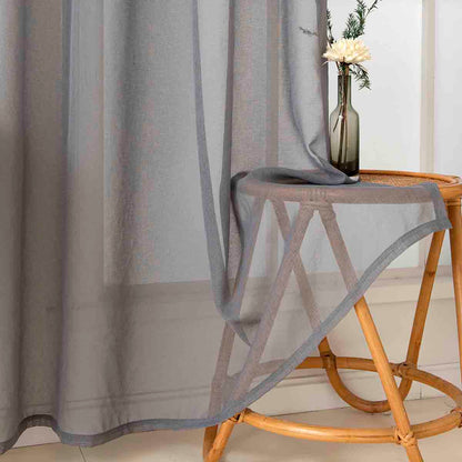 Ύφασμα Κουρτίνας με το Μέτρο Γάζα Sharp Art 8448 Φ300 Ανθρακί