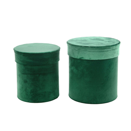 Κουτιά Βελούδινα Πράσινα (2 Τεμ.)