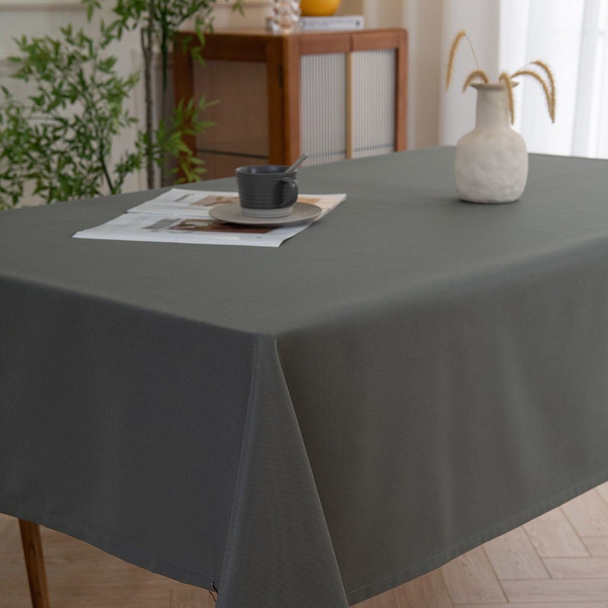 Τραπεζομάντηλο Supreme Art 8492 Ανθρακί 150x230εκ