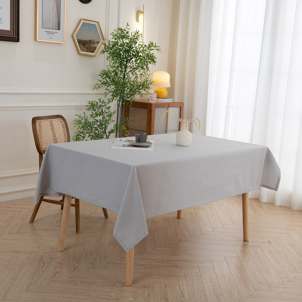 Τραπεζομάντηλο Supreme Art 8493 Γκρι 150x180εκ