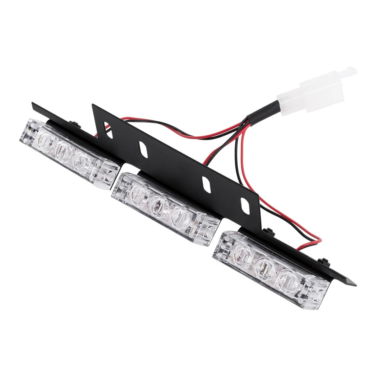 85017 PRO Series ΣΕΤ 4 x 3 Μπάρες Σήμανσης Οχήματος Οδικής Βοήθειας για Αυτοκίνητα & Φορτηγά 3 Προγραμμάτων Φωτισμού STROBE LED HIGH POWER 36W DC 10-30V Αδιάβροχο IP65 Κόκκινο & Μπλε- Μ18 x Π4.5 x Υ3cm