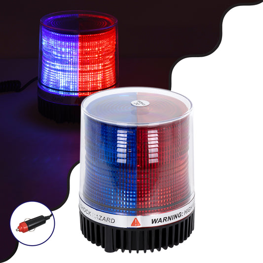85155 PRO Series Φάρος Σήμανσης Οχήματος Αστυνομίας για Αυτοκίνητα & Φορτηγά STROBE LED 10W DC 12-24V Αδιάβροχος IP65 Μπλε & Κόκκινο