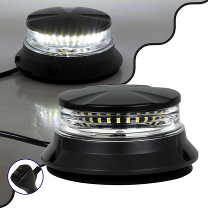 85172 PRO Series Φάρος Σήμανσης Οχήματος Ασθενοφόρου για Αυτοκίνητα & Φορτηγά 6 Προγραμμάτων Φωτισμού STROBE LED SMD 3030 48W DC 10-30V Αδιάβροχος IP66 Ψυχρό Λευκό 6000K