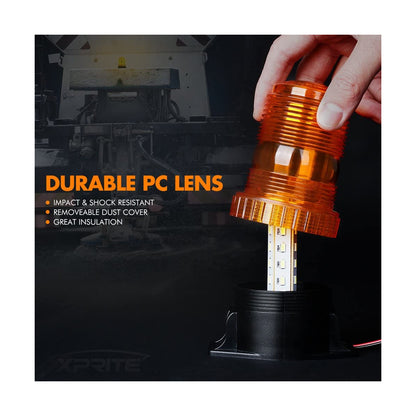 85195 PRO Series Φάρος Ασφαλείας για Περονοφόρα - Κλαρκ - Αυτοκίνητα & Φορτηγά STROBE LED SMD 5730 40W DC 10-110V Αδιάβροχος IP65 Πορτοκαλί