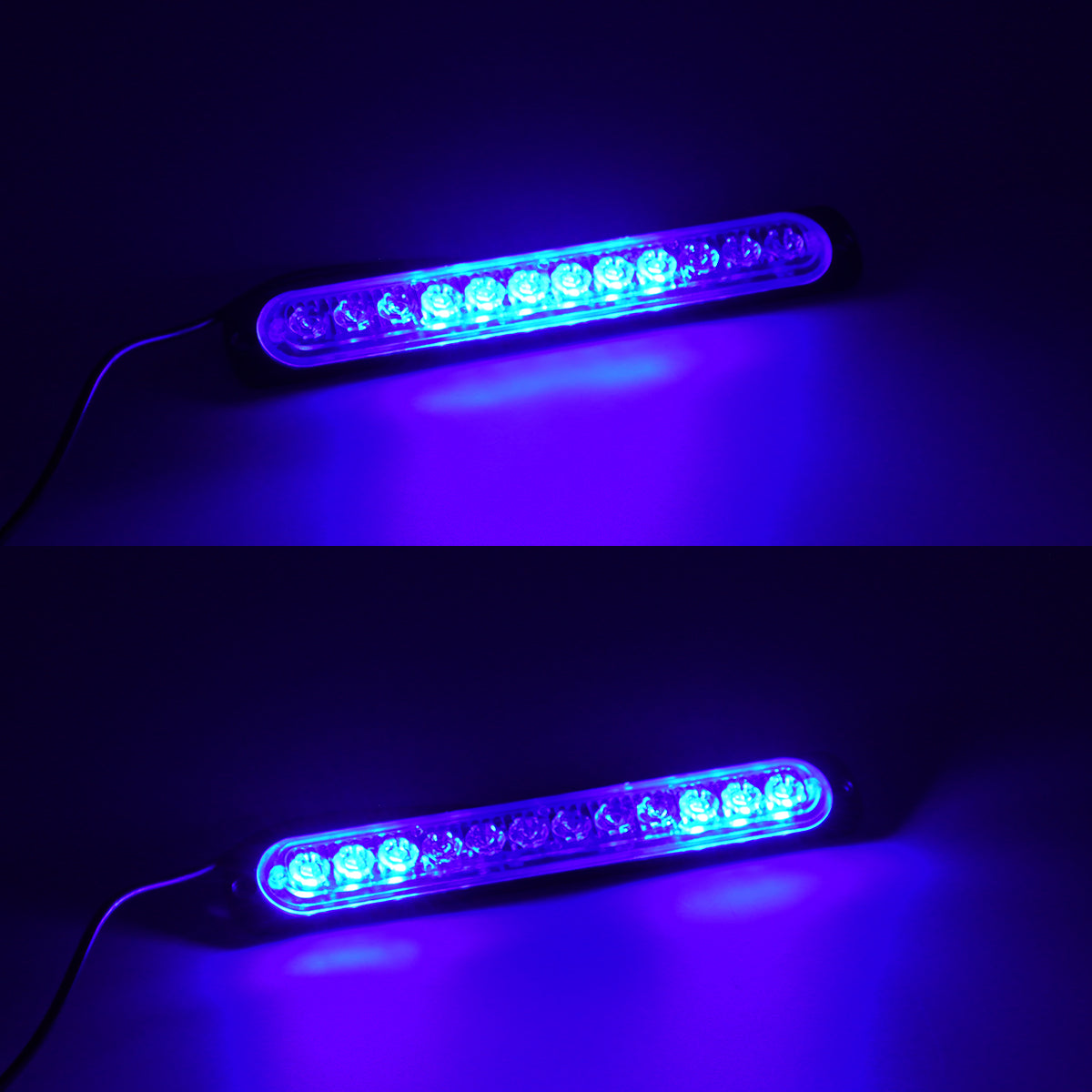85268 PRO Series Μπάρα Σήμανσης Οχήματος Αστυνομίας για Αυτοκίνητα & Φορτηγά 10 Προγραμμάτων Φωτισμού STROBE LED SMD 3030 15W DC 12-24V Αδιάβροχη IP65 Μπλε
