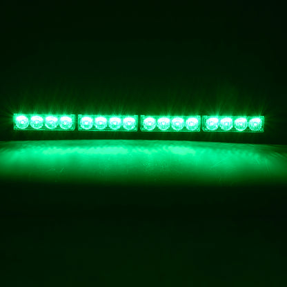 85273 PRO Series Μπάρα Σήμανσης Οχήματος Security - Ασφαλείας για Αυτοκίνητα & Φορτηγά 16 Προγραμμάτων Φωτισμού STROBE LED SMD 3030 32W DC 10-30V Αδιάβροχη IP66 Πράσινο