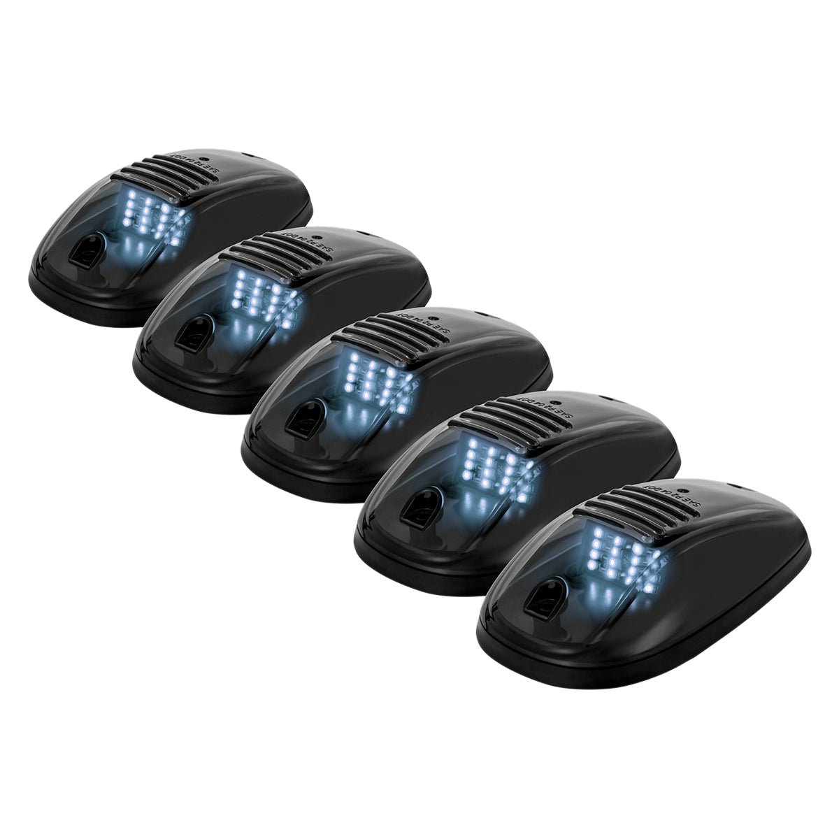 85304 Πακέτο 5 Τεμάχια Φώτα Όγκου Οροφής - Running Lights για Αυτοκίνητα - SUV - Αγροτικά LED SMD 3030 12W 1200lm DC 12V με Διακόπτη On/Off Αδιάβροχα IP65 5x Ψυχρό Λευκό 6000K