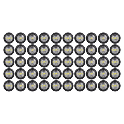 85307 Πακέτο 50 Τεμάχια Φώτα Όγκου για Φορτηγά BULLET PIN LED SMD 5730 1W / Τεμ. 100lm DC 24V Αδιάβροχα IP65 Ψυχρό Λευκό 6000K