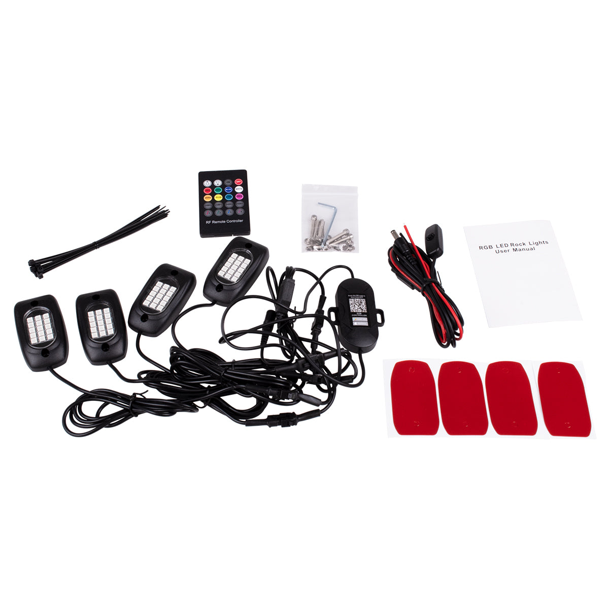 85331 Car Underbody LED Flood Kit DC 12V 60W με Smart Bluetooth Controller - Εφαρμογή APP & Ασύρματο Χειριστήριο RF Αδιάβροχο IP68 Πολύχρωμο RGB