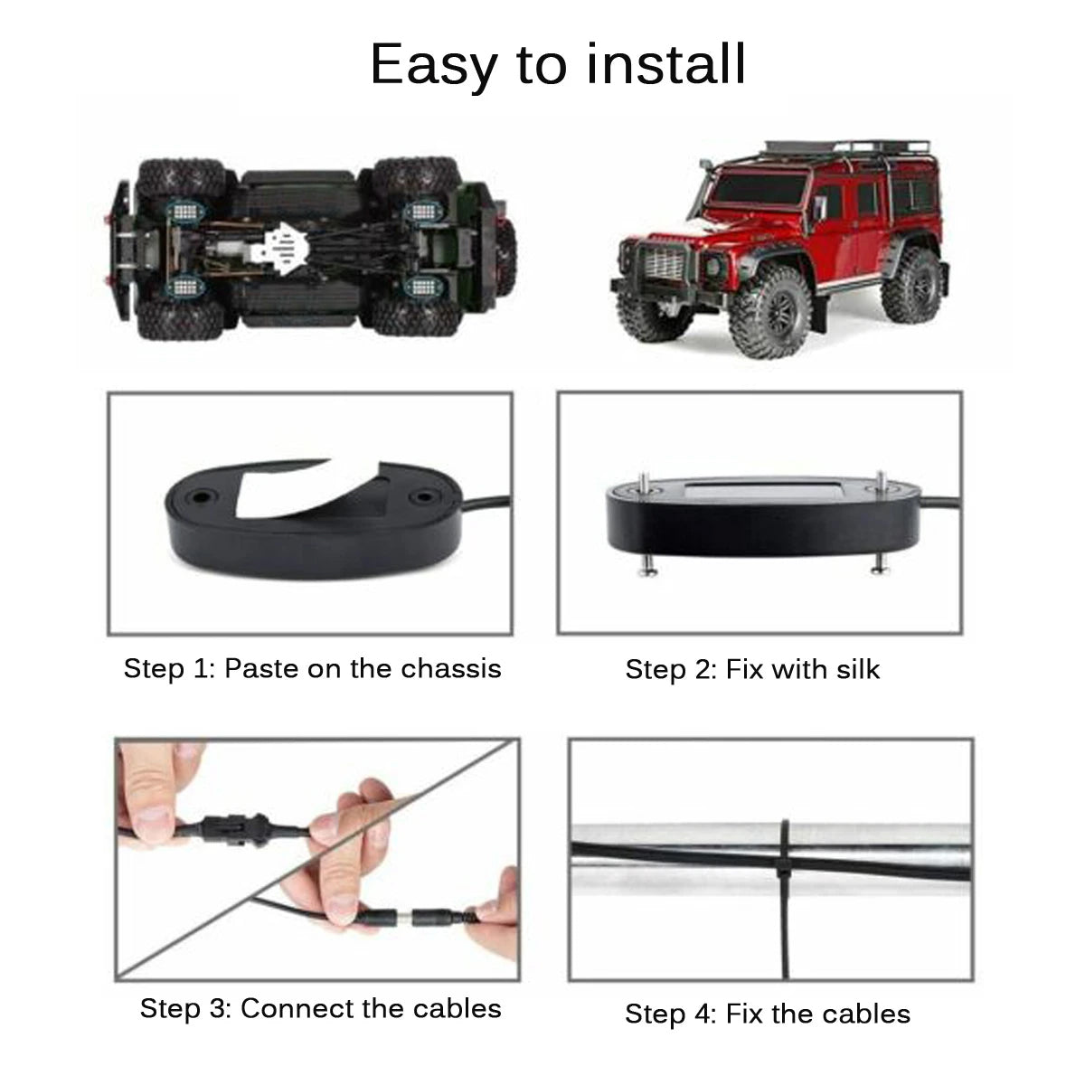 85331 Car Underbody LED Flood Kit DC 12V 60W με Smart Bluetooth Controller - Εφαρμογή APP & Ασύρματο Χειριστήριο RF Αδιάβροχο IP68 Πολύχρωμο RGB