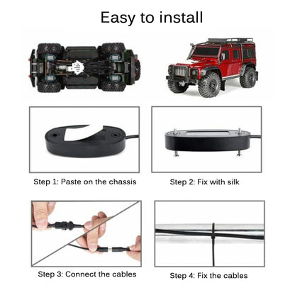 85331 Car Underbody LED Flood Kit DC 12V 60W με Smart Bluetooth Controller - Εφαρμογή APP & Ασύρματο Χειριστήριο RF Αδιάβροχο IP68 Πολύχρωμο RGB