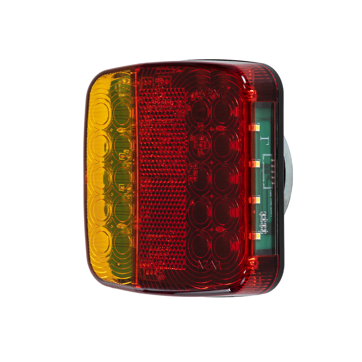 85339 Ζευγάρι Ασύρματα Επαναφορτιζόμενα Φανάρια για Τρέιλερ LED 150W με Μαγνήτη & Επαναφορτιζόμενη Μπαταρία 2000mAh - Ασύρματος Πομπός & Δέκτης RF 2.4Ghz - Κόκκινο - Πορτοκαλί - Λευκό - Αδιάβροχα IP65 - Μ11 x Π11 x Υ5cm