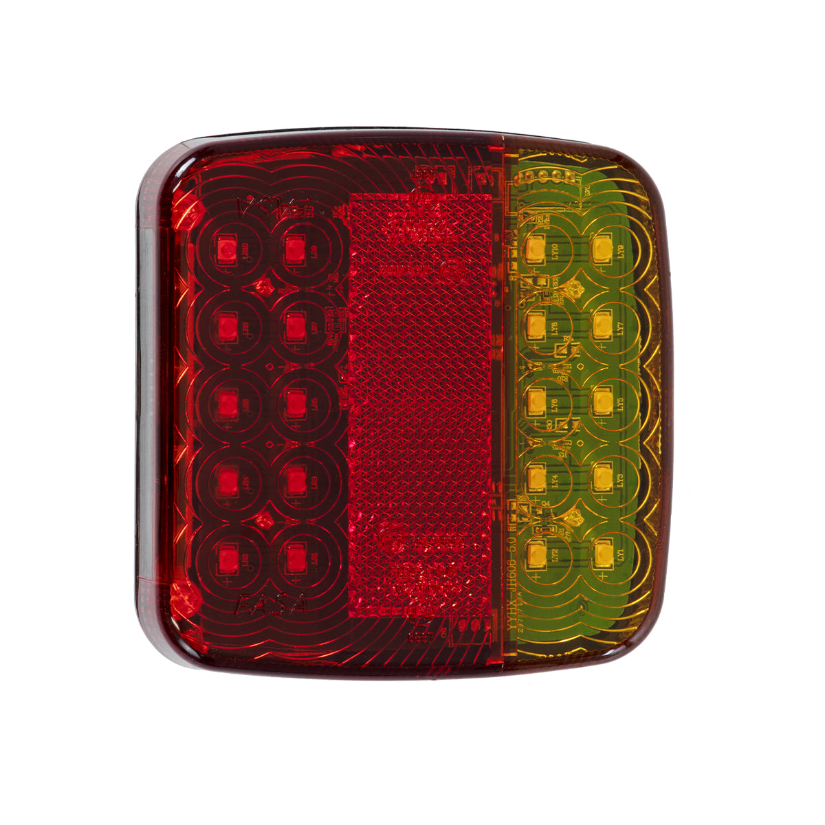 85339 Ζευγάρι Ασύρματα Επαναφορτιζόμενα Φανάρια για Τρέιλερ LED 150W με Μαγνήτη & Επαναφορτιζόμενη Μπαταρία 2000mAh - Ασύρματος Πομπός & Δέκτης RF 2.4Ghz - Κόκκινο - Πορτοκαλί - Λευκό - Αδιάβροχα IP65 - Μ11 x Π11 x Υ5cm