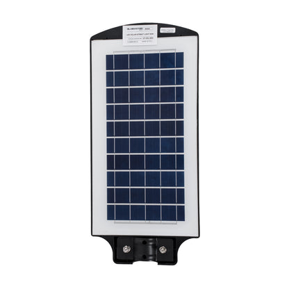 STREETB 85342 Φωτιστικό Δρόμου LED 60W 3000lm 120° DC 5V με Ενσωματωμένο Φωτοβολταϊκό Panel 6V 9W & Επαναφορτιζόμενη Μπαταρία Li-ion 3.2V 9000mAh με Αισθητήρα Κίνησης-Ημέρας-Νύχτας Αδιάβροχο IP65 Ψυχρό Λευκό 6000K - Μαύρο - Μ22 x Π50 x Υ6