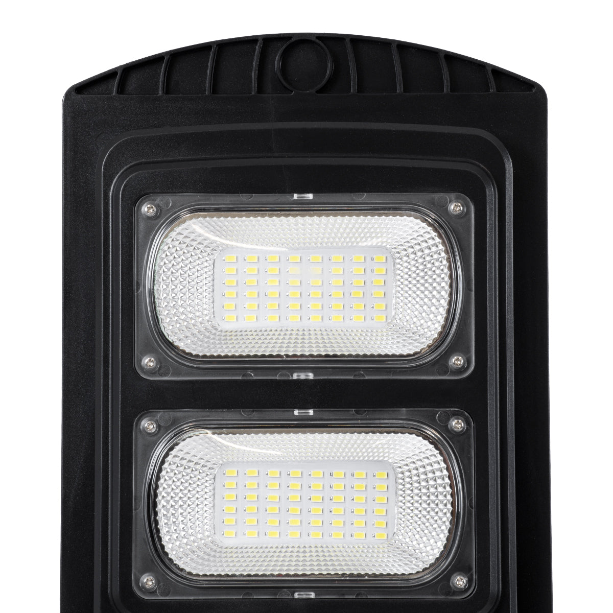 STREETB 85342 Φωτιστικό Δρόμου LED 60W 3000lm 120° DC 5V με Ενσωματωμένο Φωτοβολταϊκό Panel 6V 9W & Επαναφορτιζόμενη Μπαταρία Li-ion 3.2V 9000mAh με Αισθητήρα Κίνησης-Ημέρας-Νύχτας Αδιάβροχο IP65 Ψυχρό Λευκό 6000K - Μαύρο - Μ22 x Π50 x Υ6