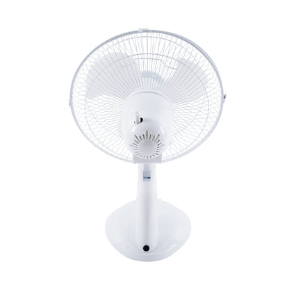 SOLARI-FAN 85354 Solar Fan Αυτόνομος Ηλιακός Επιτραπέζιος Ανεμιστήρας 25W 2 Λειτουργιών Ρεύματος με AC 220-240V ή με Φωτοβολταϊκό Panel 9V 12W & Επαναφορτιζόμενη Μπαταρία Li-ion 7.4V 4400mAh - 3 Ταχύτητες - IP20 - Μ24 x Π36 x Υ49cm - Λευκό