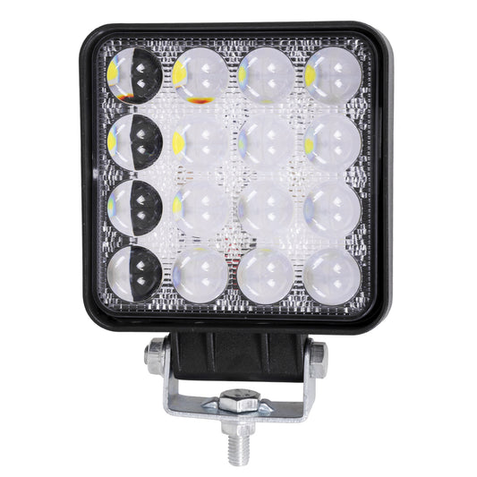 WORKPRO 85408 Προβολάκι LED 48W 4800lm 45° DC 10-30V Αδιάβροχο IP65 Ψυχρό Λευκό 6000K - CREE XBD 7D Chip - Μ10.8 x Π3.2 x Υ12.8