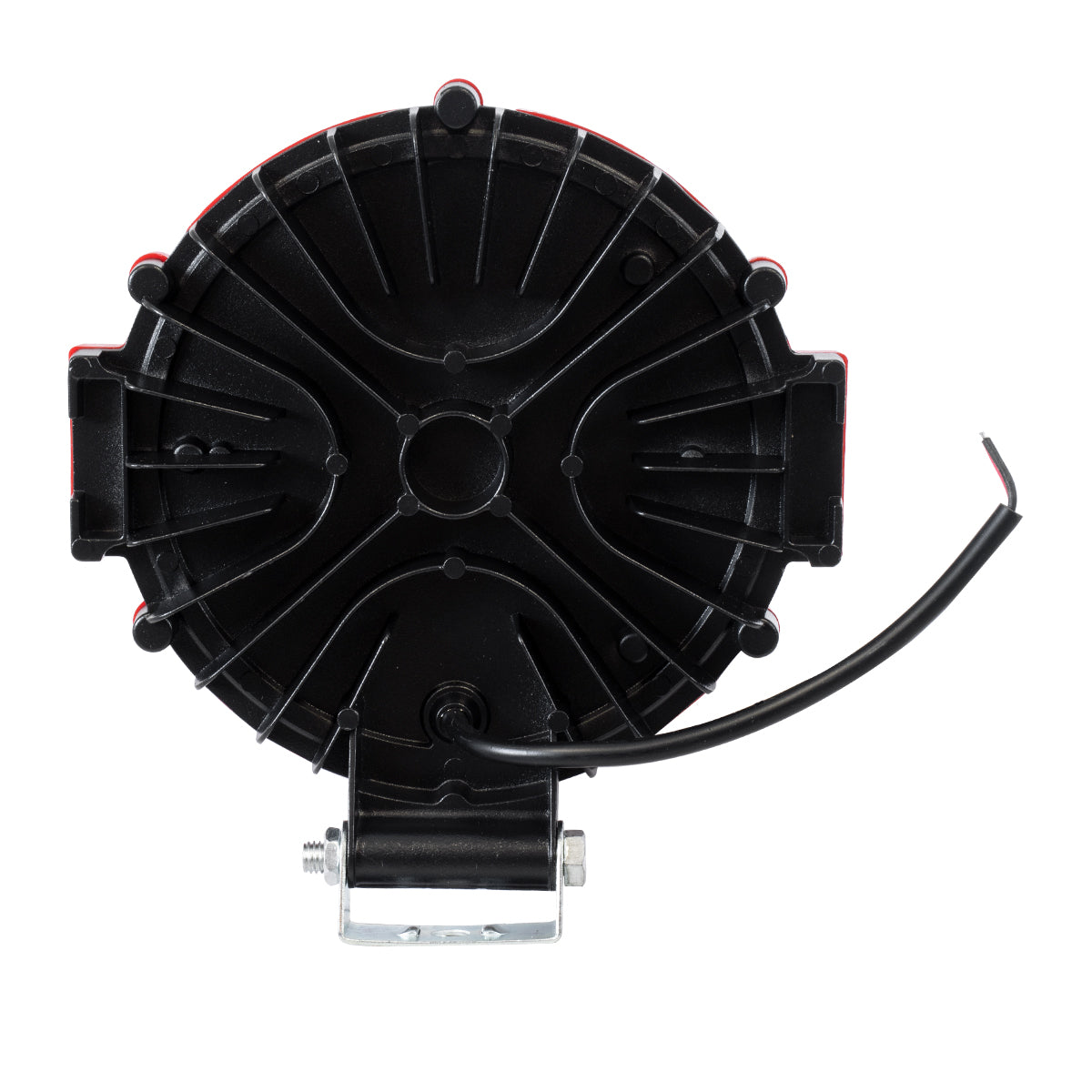 85422 Vehicle & Forklift Work Lights - Φώτα Εργασίας για Οχήματα Περονοφόρα - Κλάρκ LED 45W DC 9-80V Αδιάβροχο IP67 Μαύρο Κόκκινο Μ20 x Π18 x Υ5