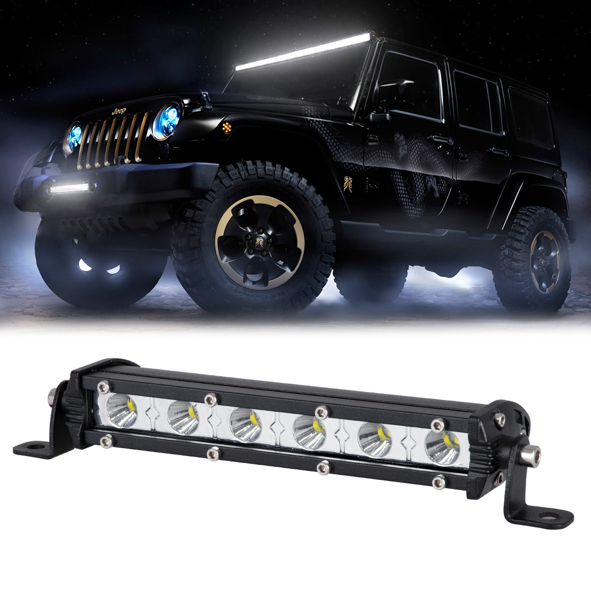 85450 PRO Series Μπάρα Ίσια - Straight - DRL για Αυτοκίνητα & Φορτηγά LED CREE XBD 18W 1800lm DC 10-30V Αδιάβροχη IP65 Ψυχρό Λευκό 6000K