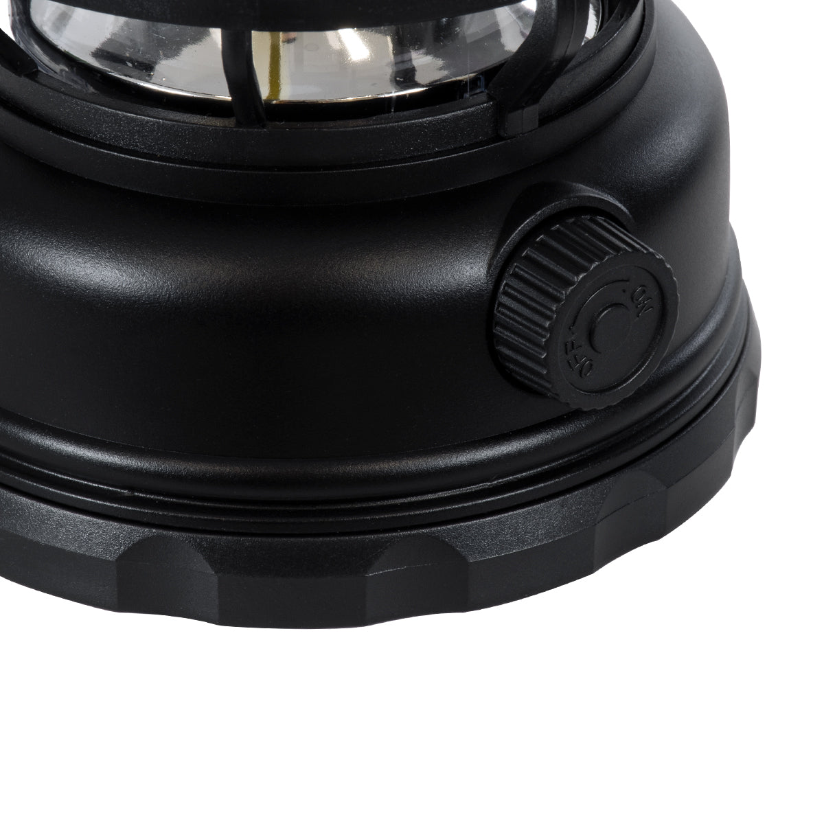 85692 Αυτόνομο Επαναφορτιζόμενο Φανάρι Camping LED 5W USB 2.0 με Επαναφορτιζόμενη Μπαταρία 1 x 18650 2000mAh Li-ion - IP20 - Dimmable - Μαύρο με Διάφανο Γυαλί - Θερμό Λευκό 3000K Φ12 x Υ17cm