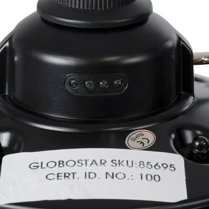 85695 Αυτόνομο Φανάρι Camping LED 4W USB 2.0 με Επαναφορτιζόμενη Μπαταρία 1 x 18650 2000mAh Li-ion Power Bank IP20 Dimmable Μαύρο με Διάφανο Γυαλί CCT Εναλλαγή Φωτισμού μέσω On/Off All In One Ψυχρό 6000K+Φυσικό 4500K+Θερμό 2700K Φ13.5 x Υ17.5cm