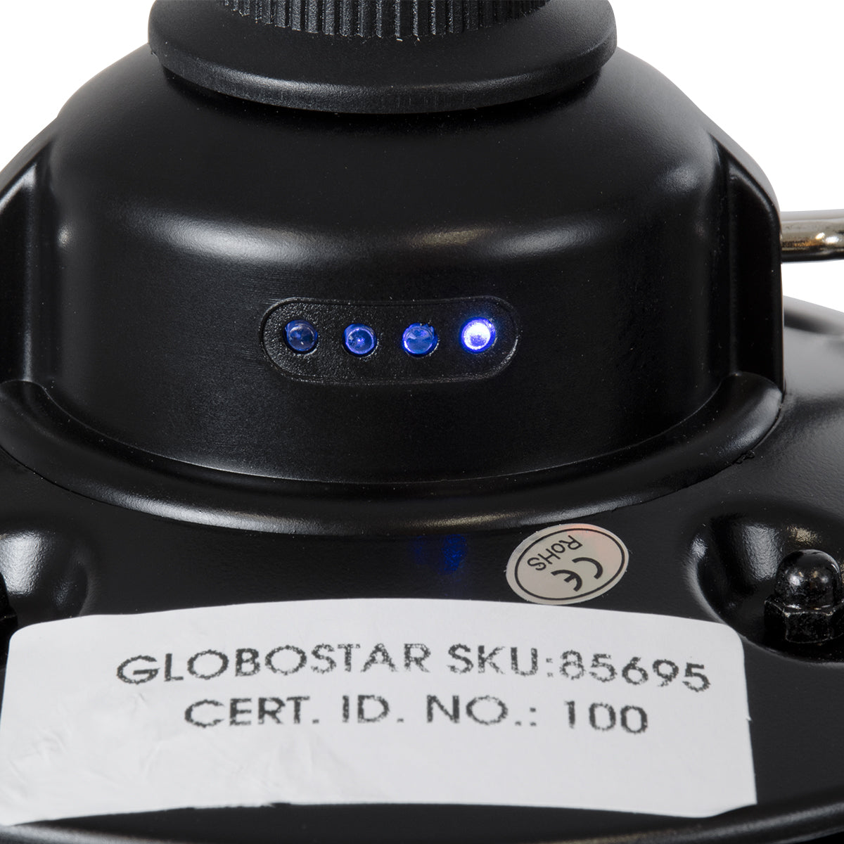 85695 Αυτόνομο Φανάρι Camping LED 4W USB 2.0 με Επαναφορτιζόμενη Μπαταρία 1 x 18650 2000mAh Li-ion Power Bank IP20 Dimmable Μαύρο με Διάφανο Γυαλί CCT Εναλλαγή Φωτισμού μέσω On/Off All In One Ψυχρό 6000K+Φυσικό 4500K+Θερμό 2700K Φ13.5 x Υ17.5cm