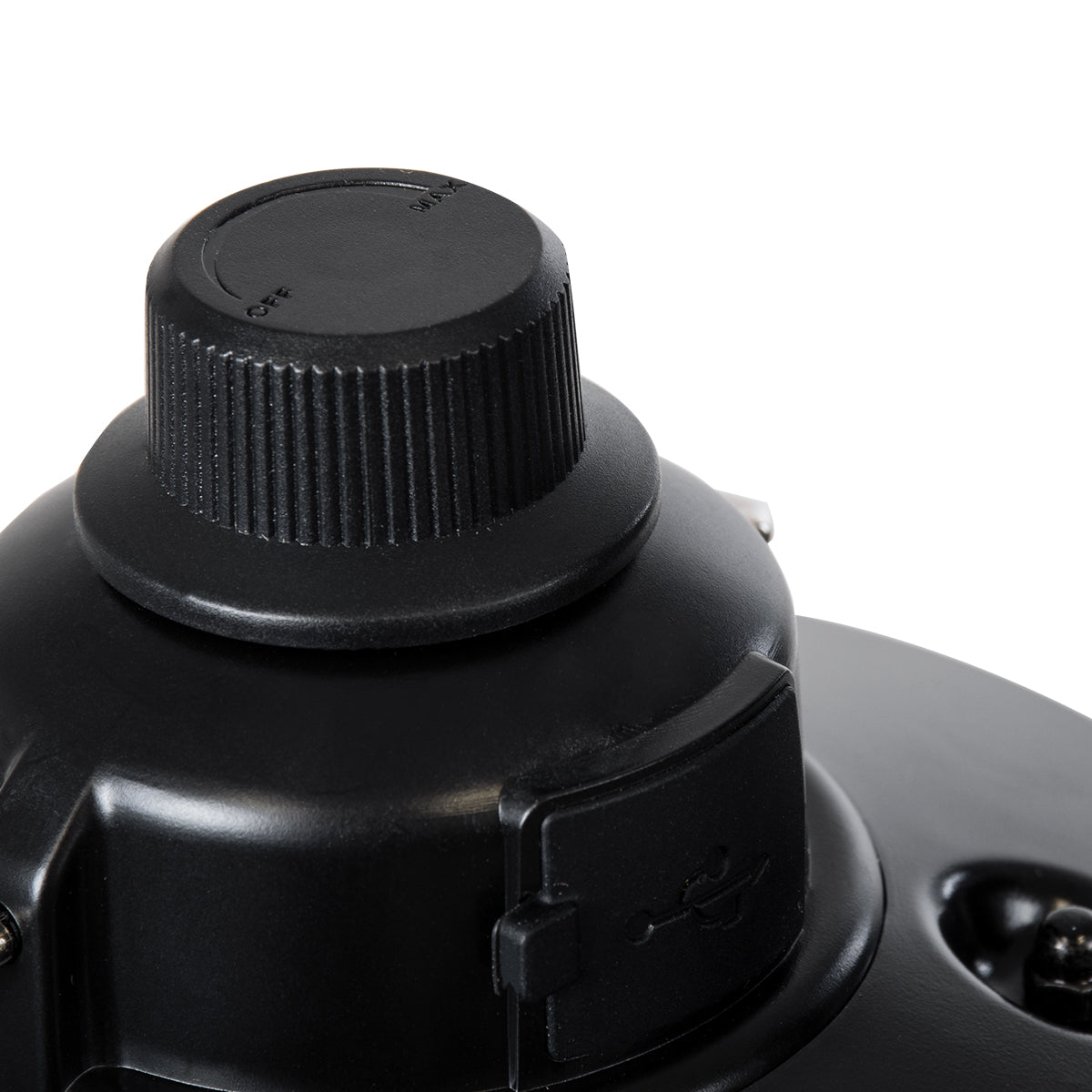 85695 Αυτόνομο Φανάρι Camping LED 4W USB 2.0 με Επαναφορτιζόμενη Μπαταρία 1 x 18650 2000mAh Li-ion Power Bank IP20 Dimmable Μαύρο με Διάφανο Γυαλί CCT Εναλλαγή Φωτισμού μέσω On/Off All In One Ψυχρό 6000K+Φυσικό 4500K+Θερμό 2700K Φ13.5 x Υ17.5cm