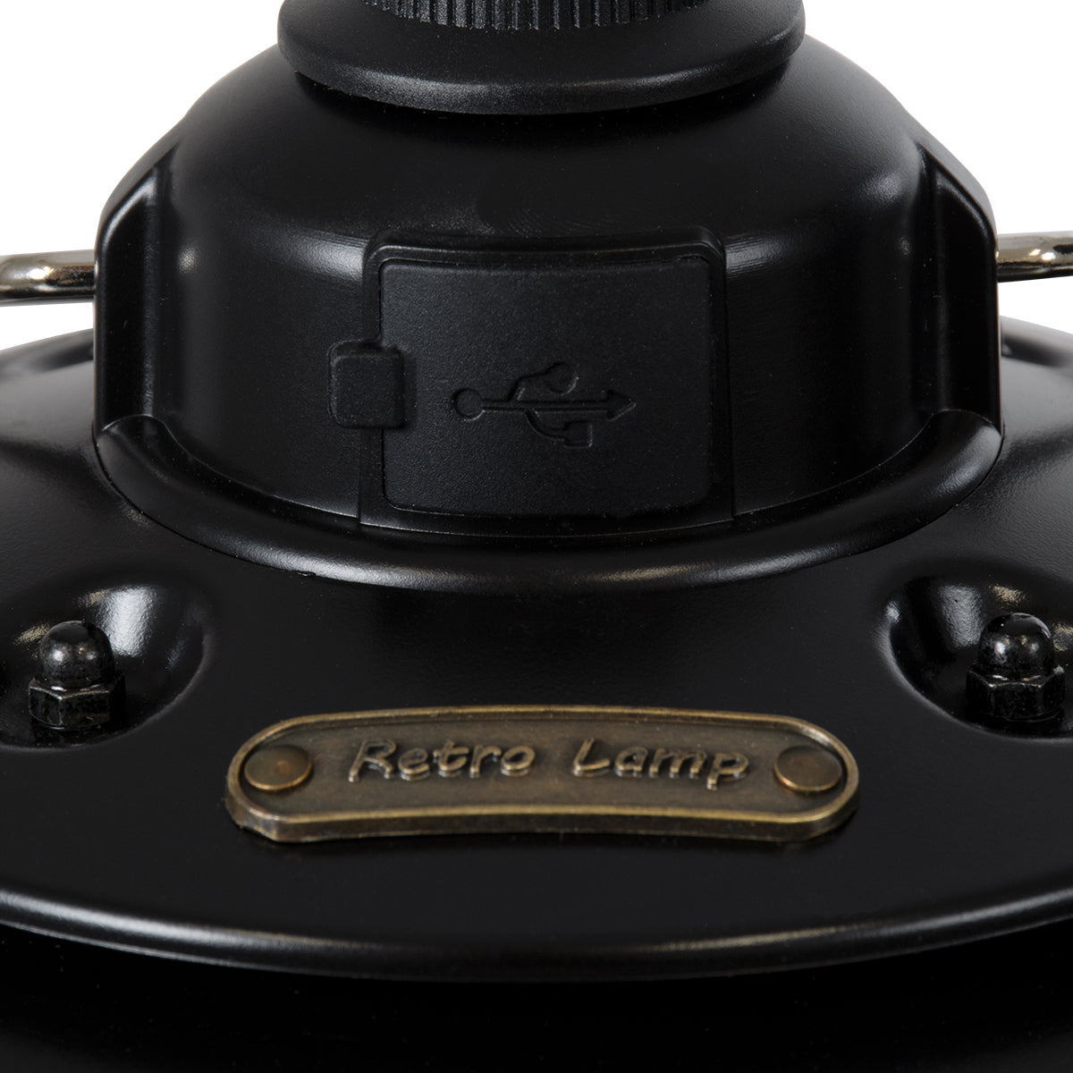 85695 Αυτόνομο Φανάρι Camping LED 4W USB 2.0 με Επαναφορτιζόμενη Μπαταρία 1 x 18650 2000mAh Li-ion Power Bank IP20 Dimmable Μαύρο με Διάφανο Γυαλί CCT Εναλλαγή Φωτισμού μέσω On/Off All In One Ψυχρό 6000K+Φυσικό 4500K+Θερμό 2700K Φ13.5 x Υ17.5cm