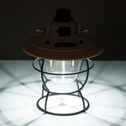 85696 Αυτόνομο Φανάρι Camping LED 4W USB 2.0 με Επαναφορτιζόμενη Μπαταρία 1 x 18650 2000mAh Li-ion Power Bank IP20 Dimmable Ροζ με Διάφανο Γυαλί CCT Εναλλαγή Φωτισμού μέσω On/Off All In One Ψυχρό 6000K+Φυσικό 4500K+Θερμό 2700K Φ13.5 x Υ17.5cm