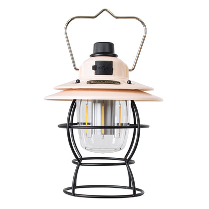 85696 Αυτόνομο Φανάρι Camping LED 4W USB 2.0 με Επαναφορτιζόμενη Μπαταρία 1 x 18650 2000mAh Li-ion Power Bank IP20 Dimmable Ροζ με Διάφανο Γυαλί CCT Εναλλαγή Φωτισμού μέσω On/Off All In One Ψυχρό 6000K+Φυσικό 4500K+Θερμό 2700K Φ13.5 x Υ17.5cm