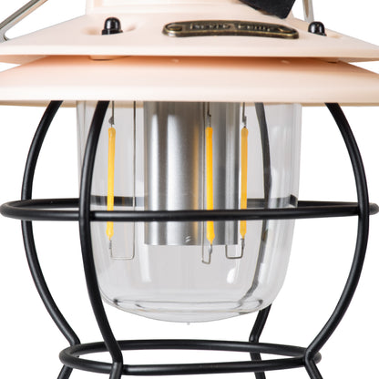 85696 Αυτόνομο Φανάρι Camping LED 4W USB 2.0 με Επαναφορτιζόμενη Μπαταρία 1 x 18650 2000mAh Li-ion Power Bank IP20 Dimmable Ροζ με Διάφανο Γυαλί CCT Εναλλαγή Φωτισμού μέσω On/Off All In One Ψυχρό 6000K+Φυσικό 4500K+Θερμό 2700K Φ13.5 x Υ17.5cm