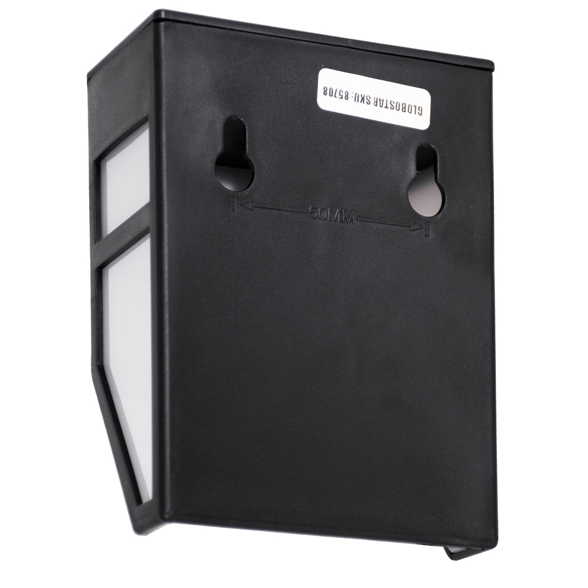 85707 ΣΕΤ 4 Τεμαχίων Αυτόνομα Ηλιακά Φωτιστικά Τοίχου Μαύρα-Λευκά LED SMD 1W 100lm με Ενσωματωμένη Μπαταρία 600mAh - Φωτοβολταϊκό Πάνελ με Αισθητήρα Ημέρας-Νύχτας Αδιάβροχα IP65 Θερμό Λευκό 3000K