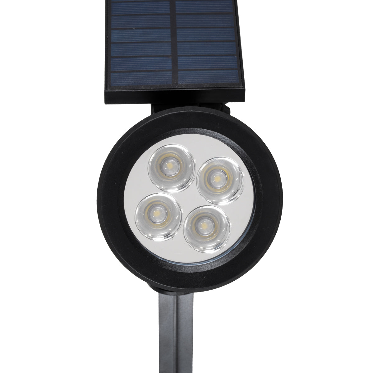 85709 Μαύρο Προβολάκι Σποτ Κήπου Πλαστικό Καρφωτό LED HIGH POWER 8W 800lm με Ενσωματωμένη Μπαταρία 2200mAh - Φωτοβολταϊκό Πάνελ με Αισθητήρα Ημέρας-Νύχτας Αδιάβροχo IP67 Θερμό Λευκό 3000K