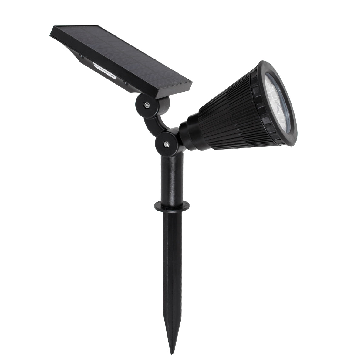 85710 Μαύρο Προβολάκι Σποτ Κήπου Πλαστικό Καρφωτό LED HIGH POWER 8W 800lm με Ενσωματωμένη Μπαταρία 2200mAh - Φωτοβολταϊκό Πάνελ με Αισθητήρα Ημέρας-Νύχτας Αδιάβροχo IP67 Ψυχρό Λευκό 6000K