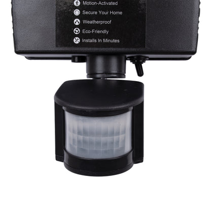 85711 Αυτόνομος Ηλιακός Προβολέας με Τρεις Περιστρεφόμενες Κεφαλές LED SMD 2835 50W 2500lm με Ενσωματωμένη Μπαταρία 3400mAh - Φωτοβολταϊκό Πάνελ με Αισθητήρα Ημέρας-Νύχτας - PIR Αισθητήρα Κίνησης Αδιάβροχο IP65 Ψυχρό Λευκό 6000K