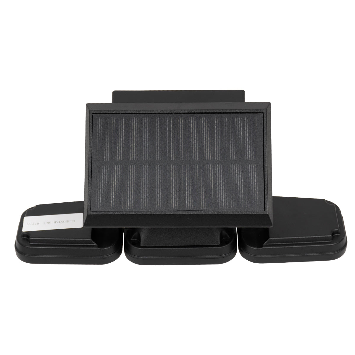 85713 Αυτόνομος Ηλιακός Προβολέας με Τρεις Περιστρεφόμενες Κεφαλές LED SMD 2835 40W 2000lm με Ενσωματωμένη Μπαταρία 2400mAh - Φωτοβολταϊκό Πάνελ με Αισθητήρα Ημέρας-Νύχτας - PIR Αισθητήρα Κίνησης Αδιάβροχο IP65 Ψυχρό Λευκό 6000K