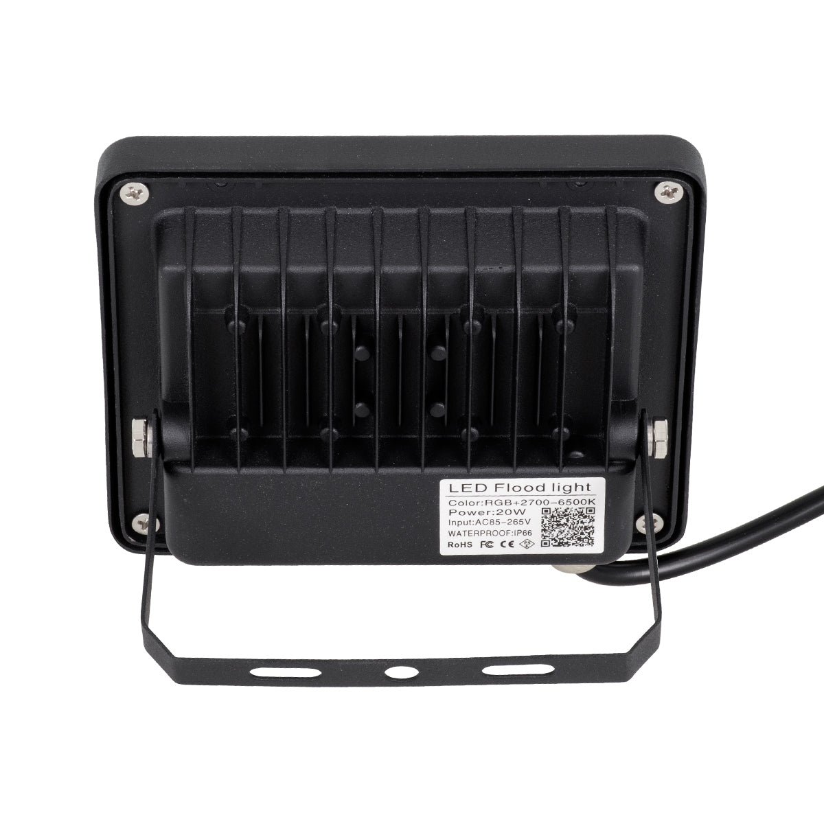 85815 Προβολέας Εξωτερικός LED SMD 5050 & 2835 20W 2000lm 180° AC 230V με Ασύρματο Wireless Bluetooth Αδιάβροχος IP66 Πολύχρωμος RGB+CCT Θερμό Λευκό 3000K - Λευκό Ημέρας 4500K - Ψυχρό Λευκό 6000K