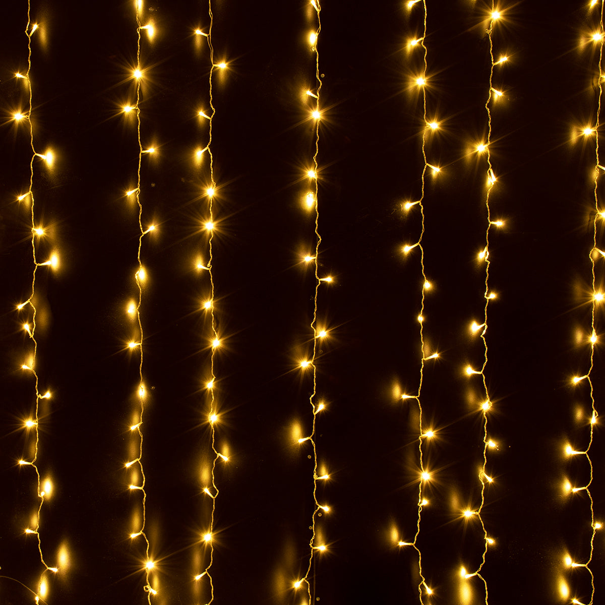 85826 Διακοσμητική Κουρτίνα 3 x 3 Μέτρα με Controller 8 Προγραμμάτων Εναλλαγών Φωτισμού - Επεκτεινόμενη 300 LED 3.6W AC 230V με Διάφανο Καλώδιο & Πρίζα Schuko Αδιάβροχη IP44 Θερμό Λευκό 2700K Μ3 x Υ3m